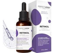Perfect Look London Retinol Serum 0.25% - Anti-Aging Night Treatment for Sensitive Skin - Fades Wrinkles, Acne & Dark Spots - with Hyaluronic Acid & Vitamin E (30ml)