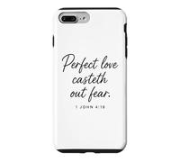 Perfect Love Casteth Out Fear 1 John 4:18 Bible Verse Prayer Case for iPhone 7 Plus/8 Plus