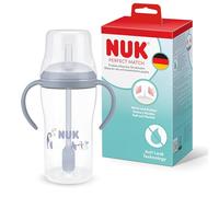 Perfect Match Learner Straw Bottle | 8+ Months | 260ml | Leak Proof Baby Straw Cup | Anti-Slip Handles | Penguin | 1 Count