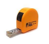PERFECT MEASURING TAPE Left Handed Tape Measure with Right-to-Left Read - Measurement Reading Made Easy - Steel Hi-Visibility Orange Tape Measure 25ft/7.5m (Model RL-02)
