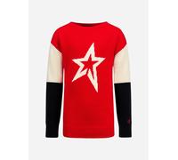 Perfect Moment Girls Star Crew Neck Jumper in Red - Red - 4 Yrs