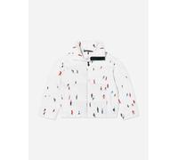 Perfect Moment Kids Dede Ski Print Nuuk Puffer Jacket in White - White - 6 Yrs