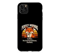 Perfect Morning Coffee No Conversations Fox Case for iPhone 11 Pro Max