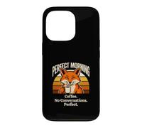 Perfect Morning Coffee No Conversations Fox Case for iPhone 13 Pro