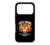 Perfect Morning Coffee No Conversations Fox Case for iPhone 17 Pro