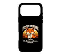 Perfect Morning Coffee No Conversations Fox Case for iPhone 17 Pro Max