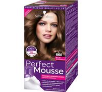 Schwarzkopf Perfect Mousse Permanent Foam Colour, 665 Light Chocolate Gold Level 3, Pack of 3 (3 x 93 ml)