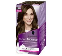 Perfect Mousse, Schwarzkopf, Permanent Foam Color, Ammonia-Free, Perfect Coverage for White Hair, Care Mask 96% Natural Ingredients, HaptIQ System, Light Chestnut 600