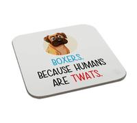 Perfect Mugs Boxers. Because Humans are Twats Coaster Gift Birthday Xmas Funny Secret Santa Present Men Women