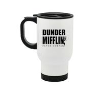 Perfect Mugs Dunder Mifflin INC Paper Company Travel Mug Friend Work Colleague Tea Coffee Hot Drinks Birthday Funny Secret Santa Gifts for Men Women Boss Colleagues
