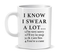 Perfect Mugs I Know I Swear A Lot You are A Cunt Mug Sarcastic Humour Rude Adult Gift for Friend Colleague Coffee Lover Love Hot Drinks Christmas Birthday Funny Secret Santa Men Tea Him Her