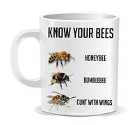 Perfect Mugs Know Your Bees Mug Cup Secret Santa Xmas Funny New Cup Gift Present Humour Novelty Funny Birthday Gift Office Men Women Tea Coffee