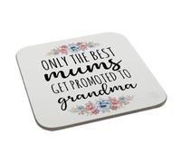Perfect Mugs Only The Best Mums Get Promoted to Grandma Coaster Gift Birthday Xmas Funny Secret Santa Present Men Women