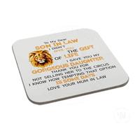 Perfect Mugs to My Dear Son in Law I Didn't Give You The Gift of Life I Gave You My Gorgeous Daughter Coaster Gift Birthday Xmas Funny Secret Santa Present Men Women