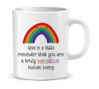 Perfect Mugs You are Truly A Marvellous Humanbeing Mug Sarcastic Gift for Girl Boy Men Women Friend Lover Rainbow Christmas Birthday Secret Santa Men Tea Him Her