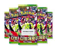 Perfect Order Nihil Zero Korean 5 Booster Packs | M3 Korean Pokemon Cards | Korean Pokemon Perfect Order Booster Packs | Pokémon Mega Evolution Series | Nihil Zero Pokemon TCG | That Mouse Fashion