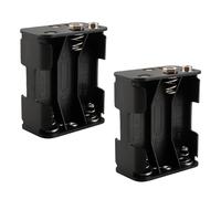 Perfect Pairz 6-Cell AA Battery Pack BH363 Suitable for Safe Power Supply or Memory Backup, Student Experiments, Hobby Projects, Black - 2 Pcs