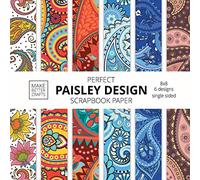 Perfect Paisley Design Scrapbook Paper: 8x8 Paisley Pattern Designer Paper for Decorative Art, DIY Projects, Homemade Crafts, Cute Art Ideas For Any Crafting Project