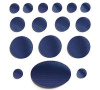 PERFECT PATCH KIT - Self-Adhesive Down Jacket Repair Patches | Waterproof, Tear-Resistant, Pre-Cut Nylon Patches | 16-Piece Set for Down Coats, Sleeping Bags, Tents, & Outdoor Gear - Dark Blue