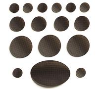 PERFECT PATCH KIT - Self-Adhesive Down Jacket Repair Patches | Waterproof, Tear-Resistant, Pre-Cut Nylon Patches | 16-Piece Set for Down Coats, Sleeping Bags, Tents, & Outdoor Gear - Dark Brown