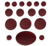 PERFECT PATCH KIT - Self-Adhesive Down Jacket Repair Patches | Waterproof, Tear-Resistant, Pre-Cut Nylon Patches | 16-Piece Set for Down Coats, Sleeping Bags, Tents, & Outdoor Gear - Burgundy