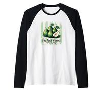 Perfect Pears Crisp Juicy Green Delight Raglan Baseball Tee