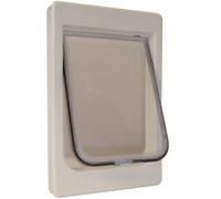 Perfect Pet Tubby Kat Cat Door with 4 Way Lock And LEXAN Flap, 7 1/2" x 10 1/2" Flap Size