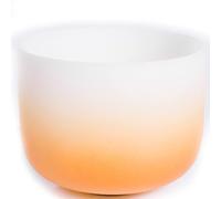 Perfect Pitch 432Hz Frosted Quartz Crystal Singing Bowl with Suede Striker & O-Ring, for Meditation, Sound Healing(D Navel,12 Inch)
