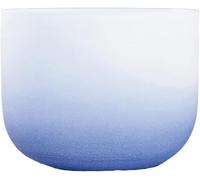 Perfect Pitch 432Hz Frosted Quartz Crystal Singing Bowl With Suede Striker & O-ring, For Meditation, Sound Healing, Yoga,B Crown,10 Inch