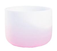 Perfect Pitch 432Hz Frosted Quartz Crystal Singing Bowl with Suede Striker & O-Ring, for Meditation, Sound Healing(C Root,10 Inch)