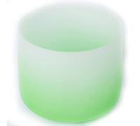 Perfect Pitch 432Hz Frosted Quartz Crystal Singing Bowl with Suede Striker & O-Ring, for Meditation, Sound Healing(F Heart,12 Inch)