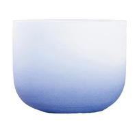 Perfect Pitch 432Hz Frosted Quartz Crystal Singing Bowl with Suede Striker & O-Ring, for Meditation, Sound Healing(B Crown,10 Inch)