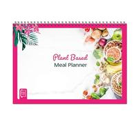 Perfect Planner Company - Plant-Based Weekly Meal Planner - A4 Spiral Bound Pad - Vegan Meal Planner & Nutrition Tracker - Shopping List & Freezer Section - 100gsm FSC Paper