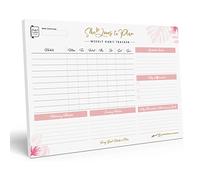 Perfect Planner Company - Weekly Habit Tracker Desk Pad - Undated A4 Planner - Tear Away Design - Weekly Morning & Evening Routines - Affirmations & Top Goals 90gsm FSC paper - 50 Pages