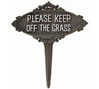 PERFECT PLANTS Please Keep Off The Grass metal sign
