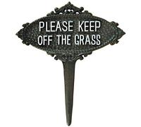 PERFECT PLANTS Please Keep Off The Grass metal sign