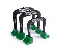 Perfect Practice Putting Gates (3-Pack) - Differently Sized Golf Putting Gates, Putting Aid to Improve & Perfect Stroke, Golf Practice, w/Detachable Legs & Carrying Case, Indoor & Outdoor Use