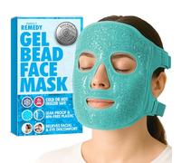Perfect Remedy Face Ice Pack, Reusable Hot & Cold Ice Face Mask, Gel Compress for Helping with Puffy Eyes and Swelling Conditions, Facial Spa Cooling Mask for Women and Men (Green)