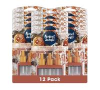 Perfect Scents 3 Scents Air Freshener Refill 12 Pack - Compatible with 3volution Gingerbread Spice 20ml