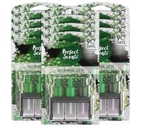 Perfect Scents 3 Scents Air Freshener Refill 12 Pack - Compatible with 3volution Morning Dew 20ml