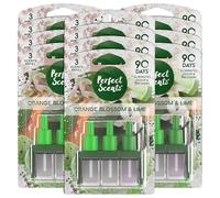 Perfect Scents 3 Scents Air Freshener Refill 12 Pack - Compatible with 3volution Orange Blossom & Lime 20ml