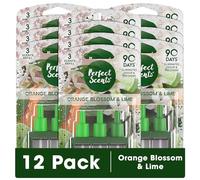 Perfect Scents 3 Scents Air Freshener Refill 12 Pack - Compatible with 3volution Orange Blossom & Lime 20ml