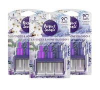 Perfect Scents 3 Scents Air Freshener Refill 3 Pack - Compatible with 3volution Lavender & Honeyblossom 20ml