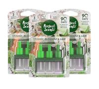 Perfect Scents 3 Scents Air Freshener Refill 3 Pack - Compatible with 3volution Orange Blossom & Lime 20ml