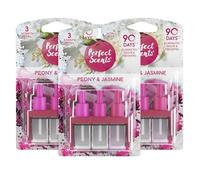 Perfect Scents 3 Scents Air Freshener Refill 3 Pack - Compatible with 3volution Peony & Jasmine 20ml