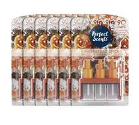 Perfect Scents 3 Scents Air Freshener Refill 6 Pack - Compatible with 3volution Gingerbread Spice 20ml