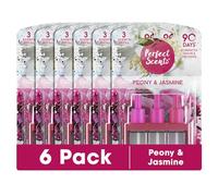 Perfect Scents 3 Scents Air Freshener Refill Compatible with 3volution - Peony & Jasmine - (6 Pack) 6x20ml