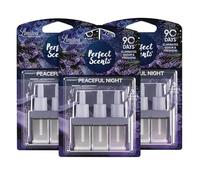 Perfect Scents 3 Scents Air Freshener Refill Limited Edition - Compatible with 3volution - Peaceful Night - (Pack of 3) 3x20ml