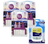 Perfect Scents 3volution Plug-In Air Freshener with 3 Mystic Japan Refills, 20ml, 90 Days Odour Eliminator