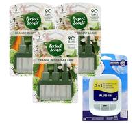 Perfect Scents 3volution Plug-In Air Freshener with 3 Refills, Orange Blossom & Lime, 20ml, 90 Days